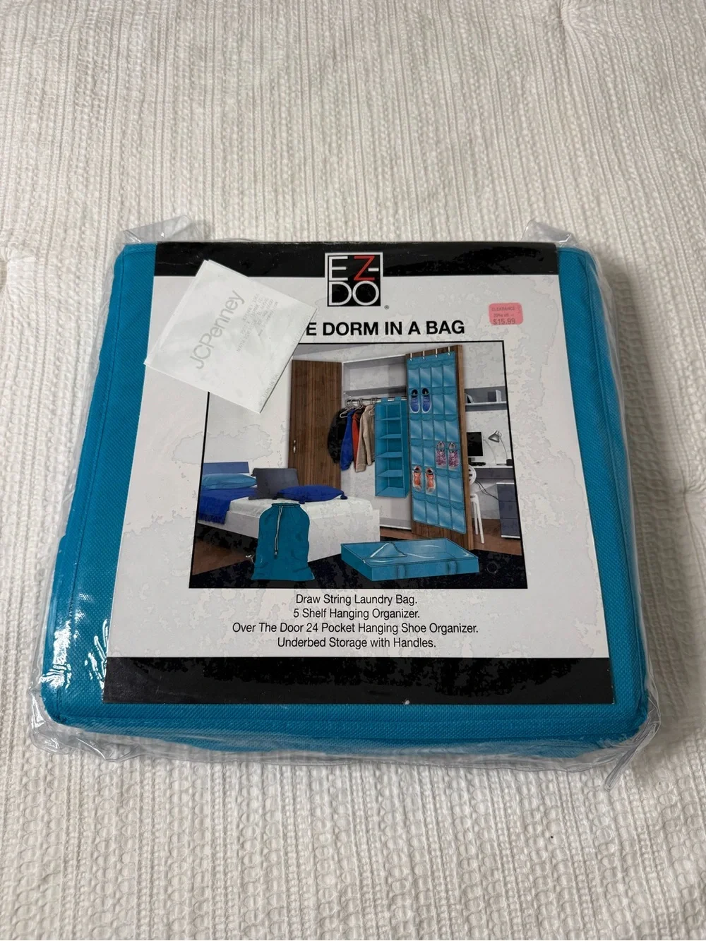 Teal Dorm Storage Set - Over-the-Door Organizer & Laundry Bag